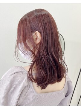 ソヨン 栄店(SOYON) 黒髪/グレーベージュ/レイヤーロング/前髪パーマ/髪質改善