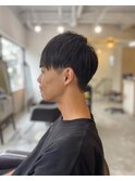 MEN'SHAIRアッシュブラックベリーショート