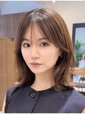 くびれヘア/レイヤーカット/似合わせ/小顔/顔まわり/谷町四丁目
