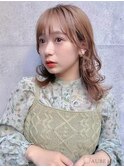 20代・30代_ミルクティーベージュ/レイヤーボブ