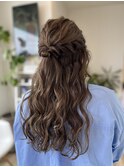 【ヘアアレンジ】ハーフアップ