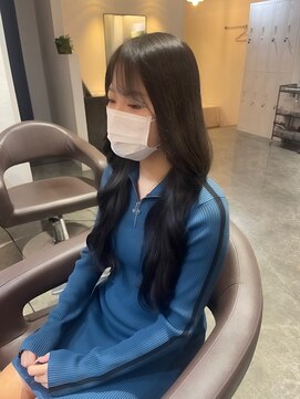 エイル 西梅田(eyl) 韓国風くびれ巻き×透けるダークグレージュ