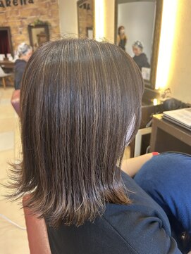 アリーナ 緑が丘店(arena) 透明感ハイライトカラー