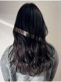 ラベンダーブラック韓国ヘアs