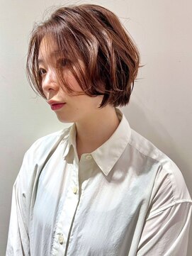 アイウィル(Ai WilL) くびれショート レイヤーボブ フェイスレイヤー ブラウン