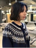 ボブパーマ×アッシュグレー 【鎌田 隆雅】