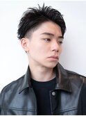 ソフトツーブロック/刈り上げ/センターパート/ツイスト/ビジネス