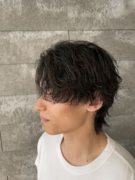 ニアウ 伊勢崎連取店(Niau) メンズマッシュウルフシャドウパーマメンズパーマ