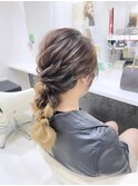 編みおろしアレンジ