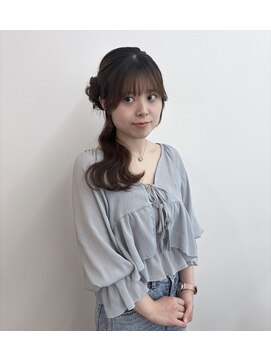 エルガ バイ コバルト(LGA by cobalt) お団子ハーフアップ