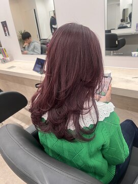 アルメリア 池袋(Arumeria) ハイレイヤーピンクカラーケアブリーチショートボブ10代20代