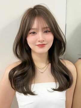 ジュイル ハラジュク(JEWIL HARAJUKU) 大人上品/レイヤーカット/ロングヘア/オリーブカラー