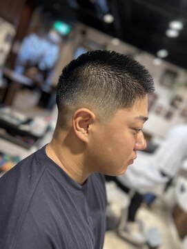 宮崎理容院 ブルーブラック&メンズショート