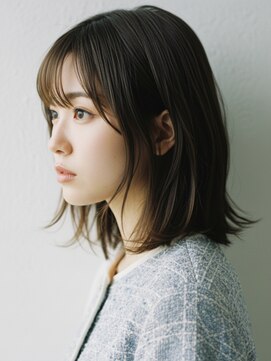 コトナ 越谷店 ミディアムヘアー/チャコールグレー/白髪染め/髪質改善/越谷