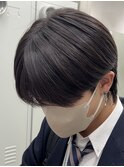 センターパートニュアンスパーマ波巻きスパイラルパーマフェザー
