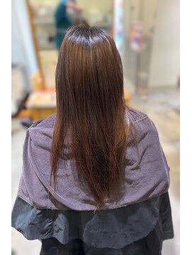ブレンドバイハピネス(Blend by happiness) ブラウンベージュ×美髪整形ストレート×髪質改善×奈良　Before
