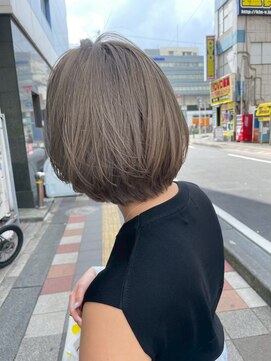 ブリックバイブレイス 千葉 千葉中央(brick by brace) 千葉駅/着物ヘア/大人ガーリー/ダークアッシュ/似合わせカット