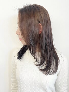 モリオフロムロンドン 松戸店(Morio from London) 【松戸 アイダ】セミロングレイヤー×グレージュアッシュカラー