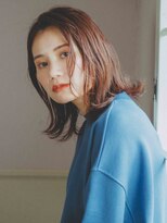 ストローク 八街店(STROKE)&nbsp;くせ毛さんの切りっぱなしミディスタイル