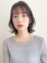 トゥーナ 表参道(tona)&nbsp;ミディアムレイヤー、外ハネボブ、グレージュ、脱白髪染め☆