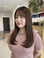 チオ(Chio)&nbsp;【富山】艶ショコラブラウンのナチュラルセミロング
