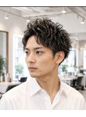 20代30代40代小顔立ち上げショートハイライトニュアンスパーマ
