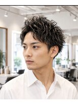クレア(CREA)&nbsp;20代30代40代小顔立ち上げショートハイライトニュアンスパーマ