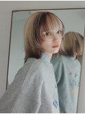 ウルフショート/ハッシュカット/ヘーゼルベージュ