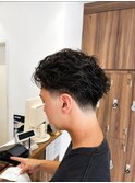 ラルフサーフ海外風テーパーフェードセンターパート