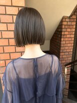 フォト 新宿三丁目(foto) 地毛風縮毛矯正韓国風顔まわりレイヤー小顔ボブ切りっぱなしボブ