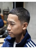 MEN'S/バズクロップ×ミドルフェード/ボウズ