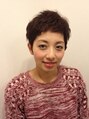 ディアー(Dear) 大人ショート。ワックスで無造作セット。