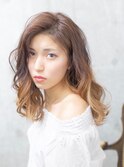 外国人風柔らかグラデーションカラー◎30代40代50代