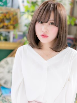カバーヘアアンドスパ ブリス 浦和(COVER HAIR&SPA bliss) *bliss*目力UPの斜めバング◎ナチュラルストレートa