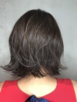 セシルヘアー 京都駅前4号店(Cecil hair)&nbsp;グレージュ外ハネスタイル