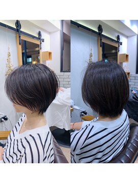 アヴァロン(AVALON) 【mag  ginza】立体感くびれショートボブ×ハイライトカラー