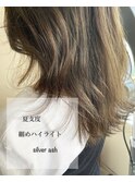 お洒落なモテ髪透明感☆大人かわいいシークレットハイライト中島