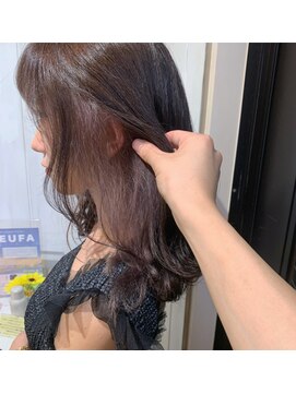 ネクストハラジュク(NEXT HARAJUKU) 【NEXT原宿 林】インナーカラー ピンクベージュ