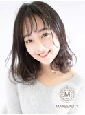 [MAXBEAUTY]シースルーバングスゆるフワロブヘア☆