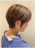 前髪なしショート/透明感/20代30代40代/ショート@小原拓馬