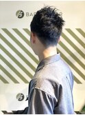 大人のソフトモヒカンスタイル【BARBER-BAR】