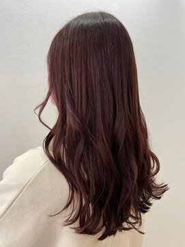 モルニ(MORNI) ラベンダーカラー_マロンベージュ Aラインボブ かきあげ