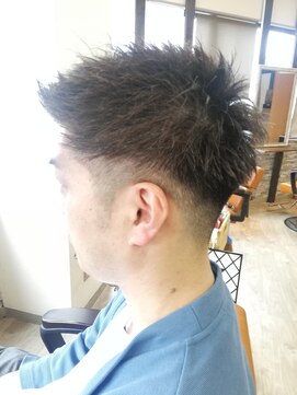 今日は美容院 スパイキーヘア