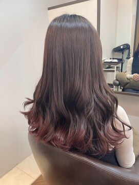 アプシー 三田駅前店(Apsee) グラデーションピンク/コテ巻き