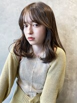 アイティーバイアルバム 八王子店(IT by ALBUM) ブラウンミディ_外ハネボブセクションカラー_28938