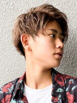 エルマーク(L-MARK)&nbsp;マッシュカラーブリーチメンズメンズカラーツーブロック