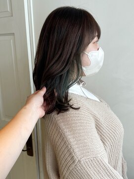 グリーン 渋谷(green) 【MIO】カーキベージュ×オリーブグリーン