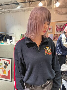 ルーム(Loom.) ミルクティーベージュダブルカラーラベンダーピンクローライト