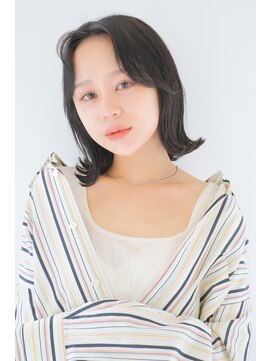 ガリカ 横浜(Gallica) 地毛風カラー大人かわいい小顔センターパート外ハネボブ<横浜>