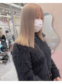 ダブルカラーベージュカラーケアブリーチハイトーンカラー韓国